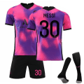 Miniatyrbilde 1 av 2: Fotballsett Fotballskjorte Treningsskjorte Messi kids 16(90-100cm)