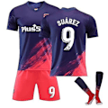 Pikkukuva 1 / 2: 2022 Uudet Jalkapalloneuleet Puku 9 Suarez 10 Correa 7 Joao Felix 8 Griezmann lyhythihaiset Urheilujuoksujalkapallo-univormut miehille ja naisille Navy 9 XS