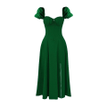 Miniatyrbilde 4 av 11: Kvinnelig kjole Pendler Temperament Farge Mote High-end slynge D Dark green XL