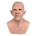 Miniatyrbillede 1 af 2: Skallig gammal man Mask Simulering Huvudbonader Cosplay Halloween Party