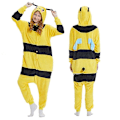 Miniatyrbillede 2 af 5: Bee Pyjamas Animal Onesie Bee-kostume til Halloween Cosplay L