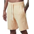 Miniatyrbillede 1 af 3: Hurtigttørrende badebukser til mænd i ensfarvede sportsshorts apricot M
