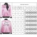 Miniatyrbillede 5 af 5: 1950'erne Kvinder Pink Satin Jakke Halloween Cosplay Fancy Carf Coat S