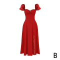 Miniatyrbillede 1 af 11: Kvindekjole Pendler Temperament Farve Mode High-end slynge D red M
