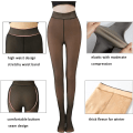 Miniatyrbillede 3 af 5: Dame vintertights Fake Fleece Tights Uigennemsigtig fleece foret XL