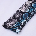 Miniatyrbillede 4 af 5: Kvinder Snake Skin Print Body Lady Langærmet Jumpsuit High peacock blue M