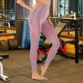 Pikkukuva 3 / 3: Naisten Saumattomat Leggingsit Housut Korkea vyötärö Harjoitus Kuntosali Booty Butt Nostohousut Sukkahousut Naisten Juoksu-c Lotus root pink M