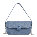 Miniatyrbillede 6 af 7: High-end lille taske trendy all-match taske niche mode denim blue large