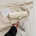 Miniatyrbillede 1 af 7: High-end lille taske trendy all-match taske niche mode white tuba