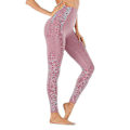 Miniatyrbild 2 av 3: Kvinnor Seamless Leggings Byxor Hög midja träning Gym Booty Butt Lifting Byxor Strumpbyxor Kvinna Running-c Lotus root pink M