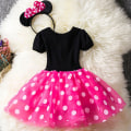 Miniatyrbillede 4 af 9: Baby Piger Minnie Mouse Prinsesse Kjole Sommerkjole cm Rose Red 120