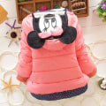 Miniatyrbilde 4 av 8: Jenter Baby Minnie Coat Hettegenser Vintervarmer Yttertøy Topper Rose Red 6