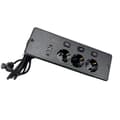 Europæisk standard indbygningsstik sort 515 Black