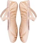 Balletsko med delt sål, flade sneakers til dans Lysepink 7 UK Lightpink