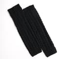 Varma stickade benvärmare 1 par svarta 95 Black