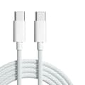 2m USB C till C-kabel, 2-pack Vit 75 White
