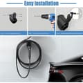 Miniatyrbillede 3 af 3: 2024, type 2 ladekabelholder vægmontering ladekabel type 2 stikholder til elbil iec
