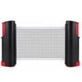 Infällbart nät för pingisbord Svart+Röd 315 Black+Red