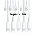 EXPRESS 5-pack - Laddningskabel Lightning kompatibel med iPhone