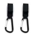 2-PACK Barnvagnskrokar - Svart Svart Black