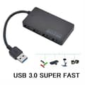 USB 3.0-hubb med 4 portar Svart 34