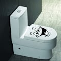 Pikkukuva 4 / 5: Hymiötarra, hauska seinätarra WC:hen, kylpyhuoneeseen, keittiöön, PVC, 1 väri, yksi koko