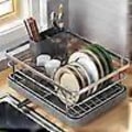Miniatyrbild 2 av 5: Diskställ Halkfri design med stor kapacitet Stabil automatisk dränering Enkel att installera Utrymmesbesparande diskställ för köksbänk