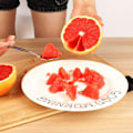 Miniatyrbillede 4 af 5: 5 stk. grapefruktskeer, rustfrit stål grapefruktskeer sæt, takket kant &amp; tykt håndtag, sølv