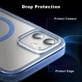 Miniatyrbilde 4 av 6: ColorPop iPhone 12/12 Pro Deksel CH MagSafe Transparent/Mørk Blå 33