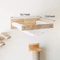 Miniatyrbillede 2 af 3: Katteseng, kattehængekøje vægmonteret stor kattehylde - Moderne senge og siddepinde