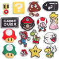 17-pack Tecknade Mario Broderade Märken för Kläder, Jacka