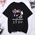 Miniatyrbilde 1 av 2: Stray Kids Trykte Dame T-skjorter Menn Oversized Casual Kortermet T-skjorte Harajuku Unisex T-skjorter Topper Klær TL3272-Black TL3272-Black S TL3272-Black TL3272-Black S