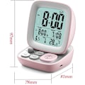 Miniatyrbild 5 av 5: Väckarklocka med växande larm Digital väckarklocka Barn för laddning Hem Retro Liten datorskrivbordsklocka Väckningsartefakt Skrivbord Smart klocka Klocka