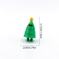 Pikkukuva 1 / 11: 3D-tulostettu värikäs mini eläinmalli pieni hahmo lasten lemmikkilelu sarjakuvahahmo Small Christmas tree