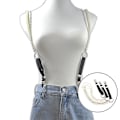 Miniatyrbillede 2 af 5: Punk Style Hængsler Dame Y-form Metal Clips Justerbar Pearl Strap-yu