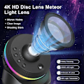 Miniatyrbilde 4 av 7: Galaxy 4K Projektor med 13 Filmdisker & Roterbar Nebula - Timer/Meteor-effekt Black -