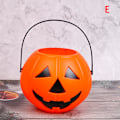 Miniatyrbilde 1 av 8: Halloween party rekvisitter plast gresskar bøtte dekorasjon Halloween E