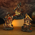 Miniatyrbillede 5 af 5: Lysende Halloween-kranium Spøgelseshus Dekoration, Gyser Spøgelsesagtigt Lys