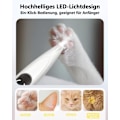 Miniatyrbillede 6 af 7: Ledningsfri pote trimmer til hunde, LED-display, Støjsvag, 20 mm klinge, USB-C, 4 tilbehør, Hundetrimmer / Potetrimmer - Trimmer til poter