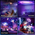 Miniatyrbilde 7 av 7: Galaxy 4K Projektor med 13 Filmdisker & Roterbar Nebula - Timer/Meteor-effekt Black -