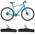 Miniatyrbillede 3 af 5: stk. cykelbremser, cykelbremse, bremseklodser, V-bremser, bremse 70 mm