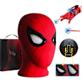 Pikkukuva 1 / 6: Maski Hämähäkkimiehen Pääasuste Cosplay Liikkuvat Silmät Elektroninen Maski Spider Man 1:1 Leukaohjaus Joustavat Lelut Aikuisten Lapsille Lahja
