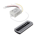 Miniatyrbillede 3 af 5: Trådløs 2-kanals ON/OFF Lampe Fjernbetjening Switch Modtager Sender [db]