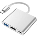 Miniatyrbillede 1 af 7: USB C-HDMI adapter 4K HUB Type C adapter