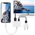 Miniatyrbild 4 av 5: HDMI-adapter, HDMI-adapter för iPhone 1080p Lightning Digital AV-adapter, HDMI-synkroniseringsskärm HDMI-kontakt för iPhone & iPad