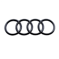 Miniatyrbild 4 av 4: 2 Audi ljus svart främre och bakre märkesringar A1 A3 A4 A5 273MM 1