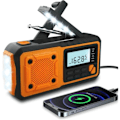 Miniatyrbild 1 av 5: Nyaste nödradio, 4000mAh Power Bank Solar Hand Crank Radio, AM/FM/WB/NOAA och Alert Portable Weather Radio