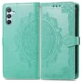 Plånboksfodral Mandala Blomma Läder Telefonfodral Ställ - Grön för Samsung Galaxy A56 5G Green