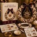 DIY Juleperlekrans-sæt, perlebesat julehåndværk og festlig dørdekoration**Starlight Starlight