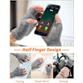 Miniatyrbillede 3 af 5: Pairs Vinter Fingerløse Vanter, Unisex Varme Termiske Halvfingre